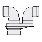 Адаптер 80/80 для Buderus Logamax U072-24K