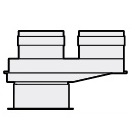 Адаптер 80/80 для Buderus Logamax U072-24K вертикальный
